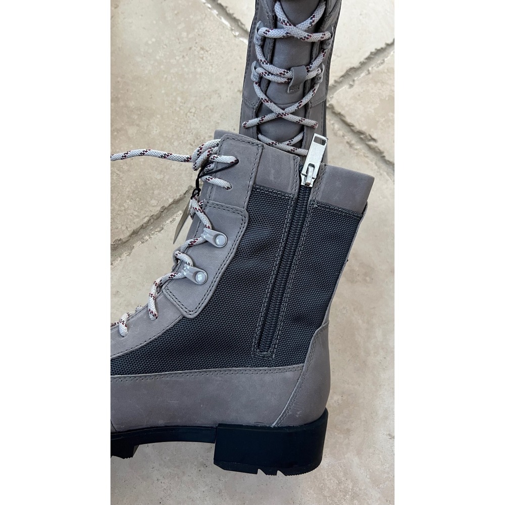 NEW Sorel Emelie II Lace WP Womens 9.5 Waterproof Boots Grey Quarry Grill - Picture 6 of 9